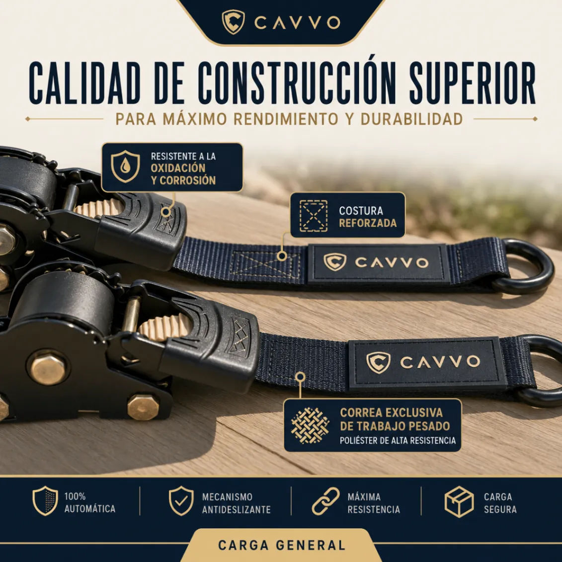 Detalle de la cinta y costuras